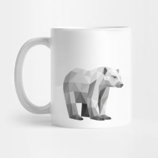 Geometric Grey Polar Bear Mug